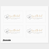 Augen des Radialeckklebers Rechteckiger Aufkleber (Blatt)