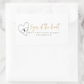 Augen des Radialeckklebers Rechteckiger Aufkleber (Tasche)