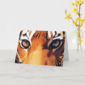 "Augen des Tiger" Paul Jackson Watercolor Karte (Gelbe Blume)