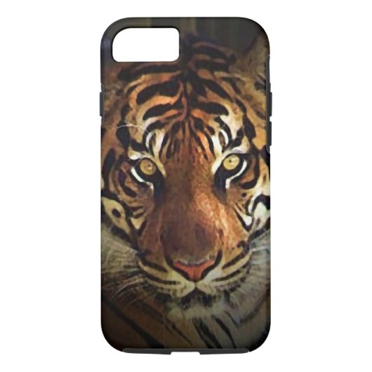 Augen des Tiger Tough iPhone 7 Fall Case-Mate iPhone Hülle (Rückseite)