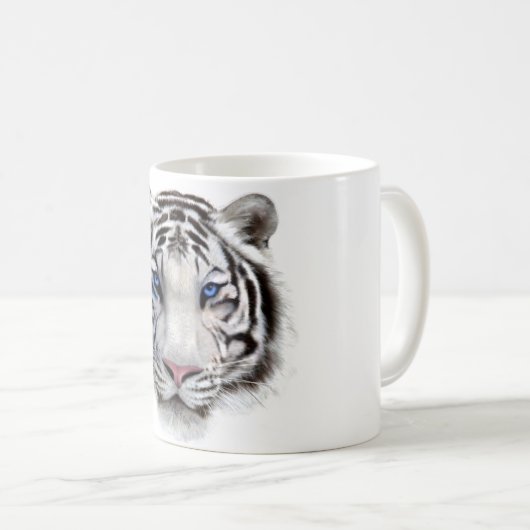 Augen des Tigers Kaffeetasse (VorderseiteRechts)
