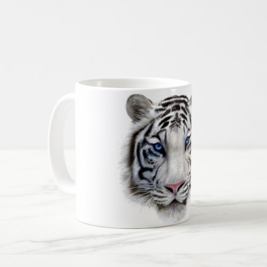 Augen des Tigers Kaffeetasse (Vorderseite Links)