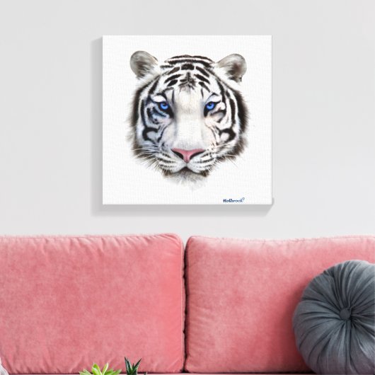 Augen des Tigers Leinwanddruck (Insitu (Wohnzimmer))