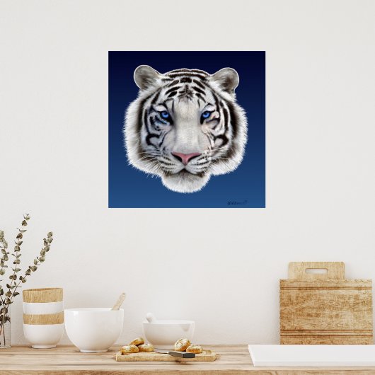 Augen des Tigers Poster (Küche)