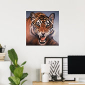 Augen des Tigers Poster (Heimbüro)