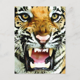 Augen des Tigers Postkarte