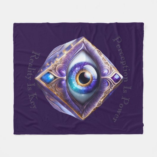 Augen des Universums 08a Fleecedecke (Vorderseite (Horizontal))