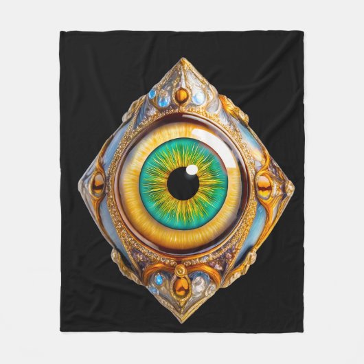 Augen des Universums 10 Fleecedecke (Vorderseite)