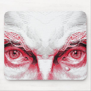 Augen des uralten Bösen – Rote Warnung Mousepad