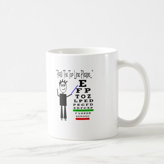Augen-Diagramm-Augenarzt-Entwurfs-Geschenke Kaffeetasse (Rechts)