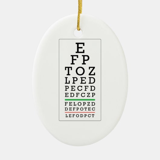 Augen-Diagramm Keramikornament (Vorne)