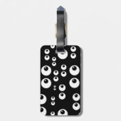 Augen-Diagramm mit Augapfelhintergrund Gepäckanhänger (Rückseite vertikal)