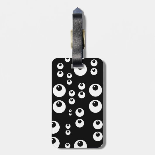 Augen-Diagramm mit Augapfelhintergrund Gepäckanhänger (Rückseite vertikal)