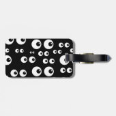 Augen-Diagramm mit Augapfelhintergrund Gepäckanhänger (Rückseite horizontal)