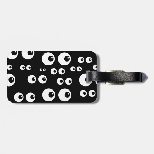 Augen-Diagramm mit Augapfelhintergrund Gepäckanhänger (Rückseite horizontal)