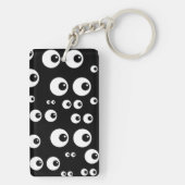 Augen-Diagramm mit Augapfelhintergrund Schlüsselanhänger (Rückseite)