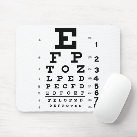 Augen-Diagramm Mousepad (Mit Mouse)