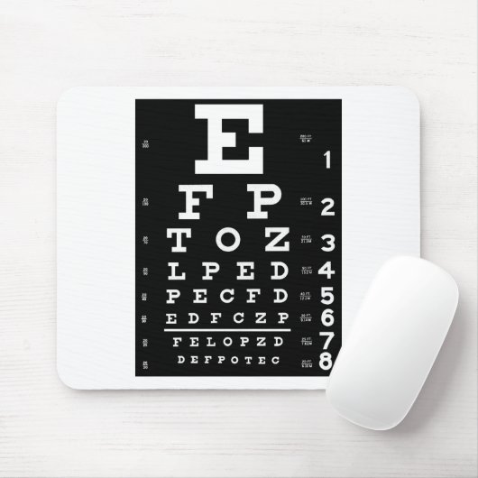 Augen-Diagramm Mousepad (Mit Mouse)