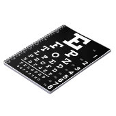 Augen-Diagramm Notizblock (Linke Seite)