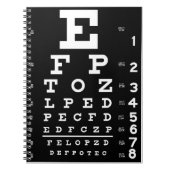 Augen-Diagramm Notizblock (Vorderseite)