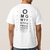Augen-Diagramm-Spaß T-Shirt (Rückseite)