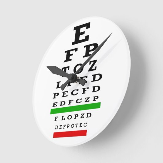 Augen-Diagramm-Uhr Runde Wanduhr (Winkel)