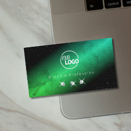 Augen, die Aquamarine schwarze, funkelnde Juwelen  Visitenkarte