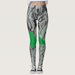 Augen, die Leggings zum Sport oder zum lässigen Ve