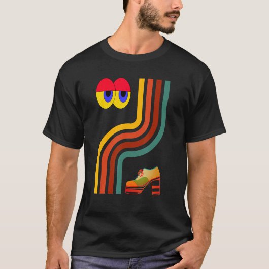Augen, die Schlangenschalen aus dem 70er ziehen T-Shirt (Vorderseite)
