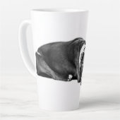 Augen, die sprechen Loyalty Pitbull Mix Tasse (Linke Ecke)