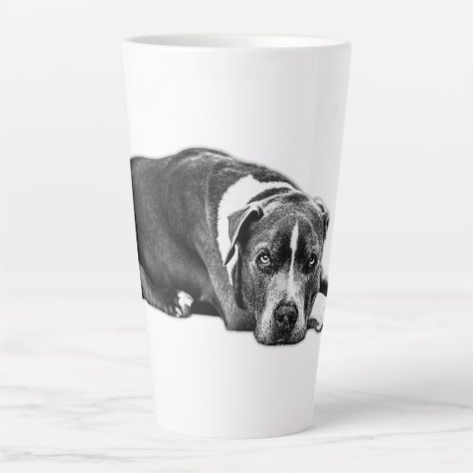 Augen, die sprechen Loyalty Pitbull Mix Tasse (Vorderseite)