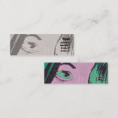 Augen - dünn mini visitenkarte (Vorne/Hinten)