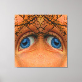 Augen einer Alien Leinwanddruck