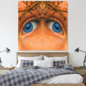 Augen einer Alien Leinwanddruck (Insitu (Schlafzimmer))