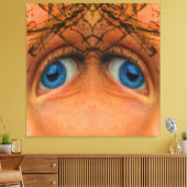 Augen einer Alien Leinwanddruck (Insitu (Wohnzimmer))