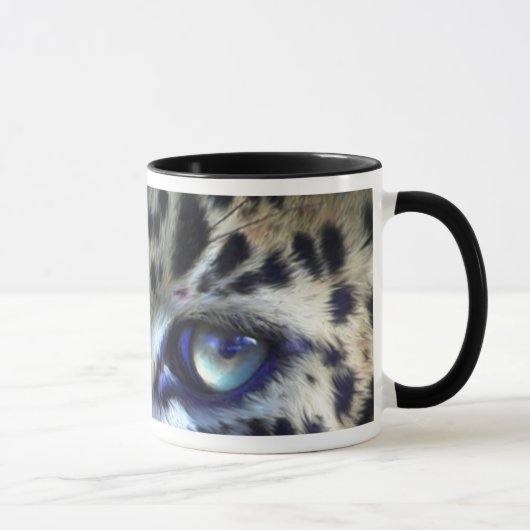 Augen einer Leopard-Kunst-Tasse Tasse (Rechts)