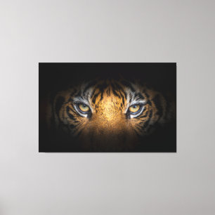 Augen einer Tiger-Leinwand Leinwanddruck