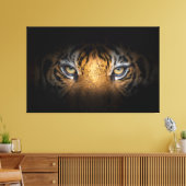 Augen einer Tiger-Leinwand Leinwanddruck (Insitu (Wohnzimmer))
