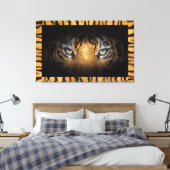 Augen einer Tigermauer Art Leinwanddruck (Insitu (Schlafzimmer))