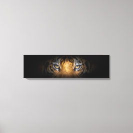 Augen einer Tigerpanoramakanwanlage Leinwanddruck