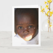 Augen eines Kindes Karte (Gelbe Blume)