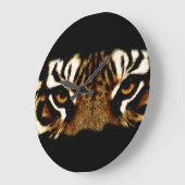 Augen eines Tigers Große Wanduhr (Winkel)