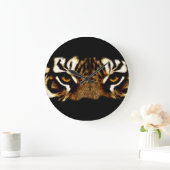 Augen eines Tigers Große Wanduhr (Zuhause)