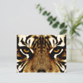 Augen eines Tigers Postkarte (Stehend Vorderseite)