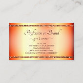 Augen Fangen Rose Gold Gradient Glitzer Sparkle Visitenkarte (Rückseite)