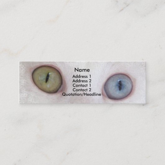 Augen für Sie Mini Visitenkarte (Vorderseite)