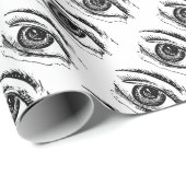 Augen Geschenkpapier (Rolleneckpunkt)