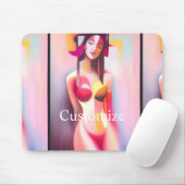 Augen geschlossen Weibchen mit Thunder_Cove Mousepad (Mit Mouse)