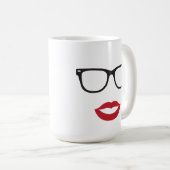 Augen-Glas-und LippenTasse Kaffeetasse (VorderseiteRechts)
