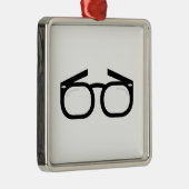 Augen-Gläser Silbernes Ornament (Rechts)